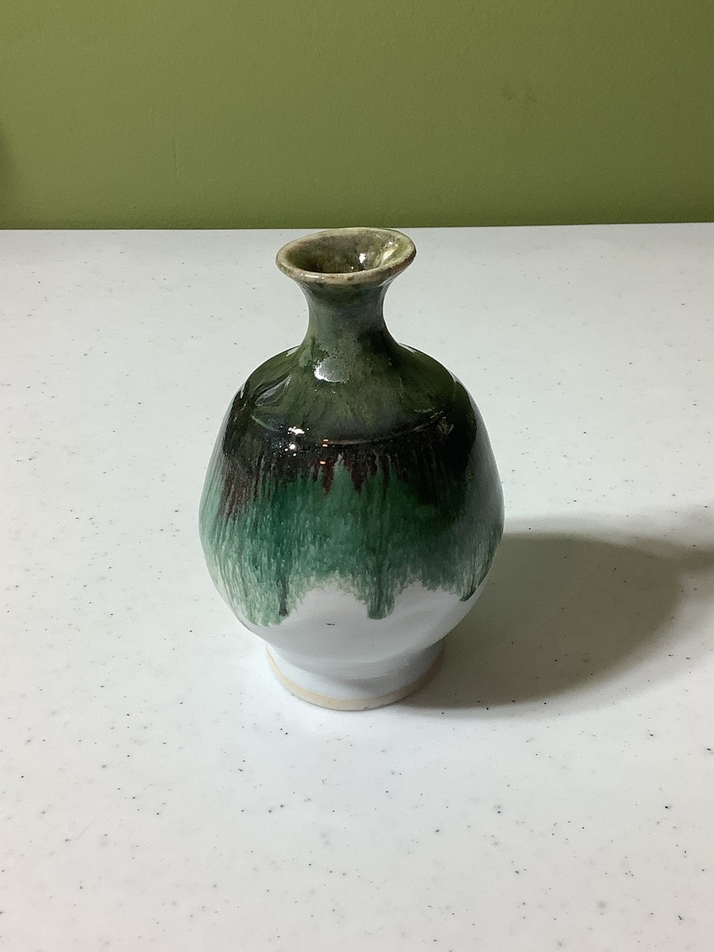 Handmade potter bud vase
